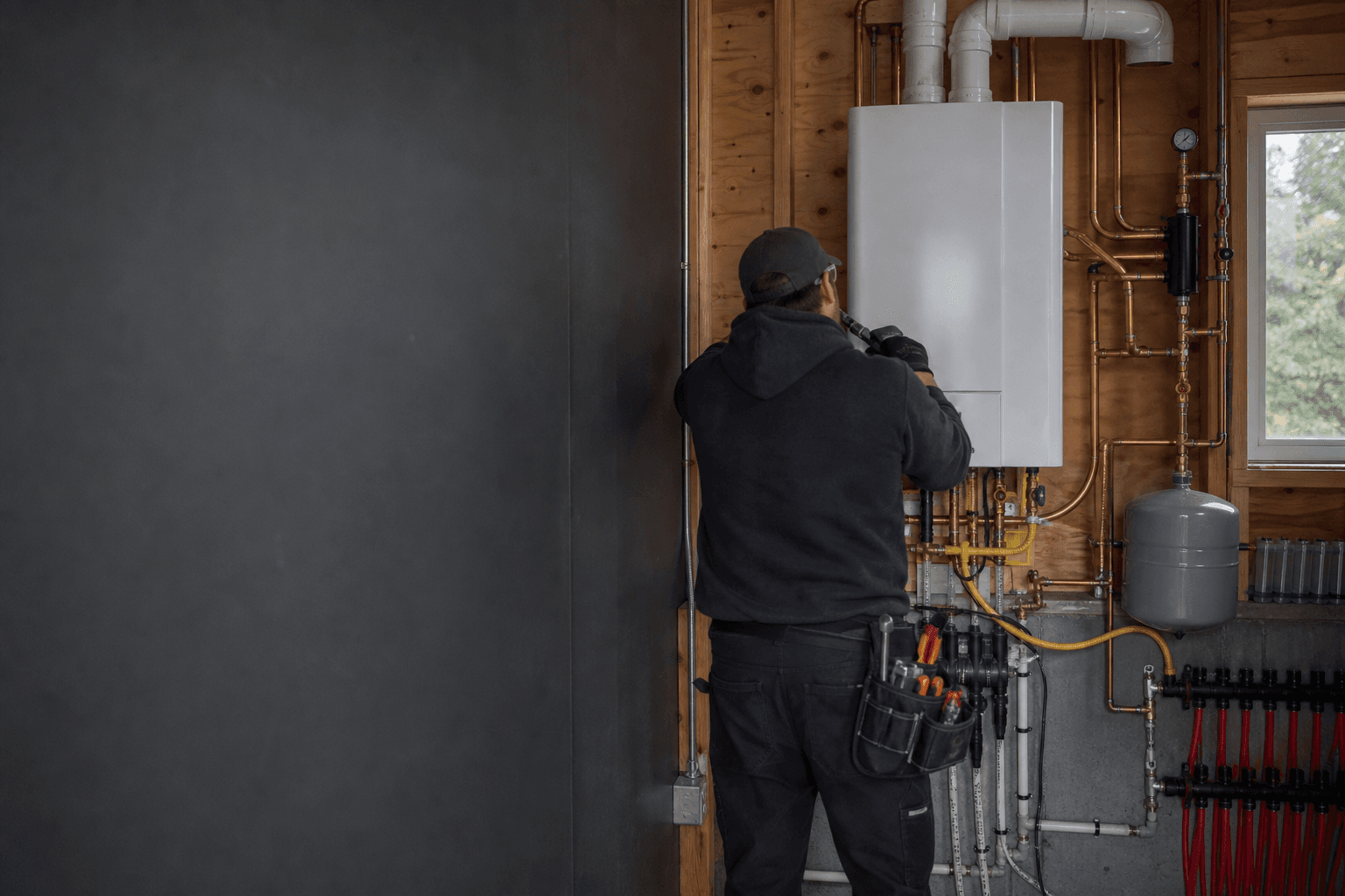 Boiler installation in a Langley BC home